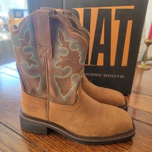 Ariat Krista Steel Toe Work Boots 6.5